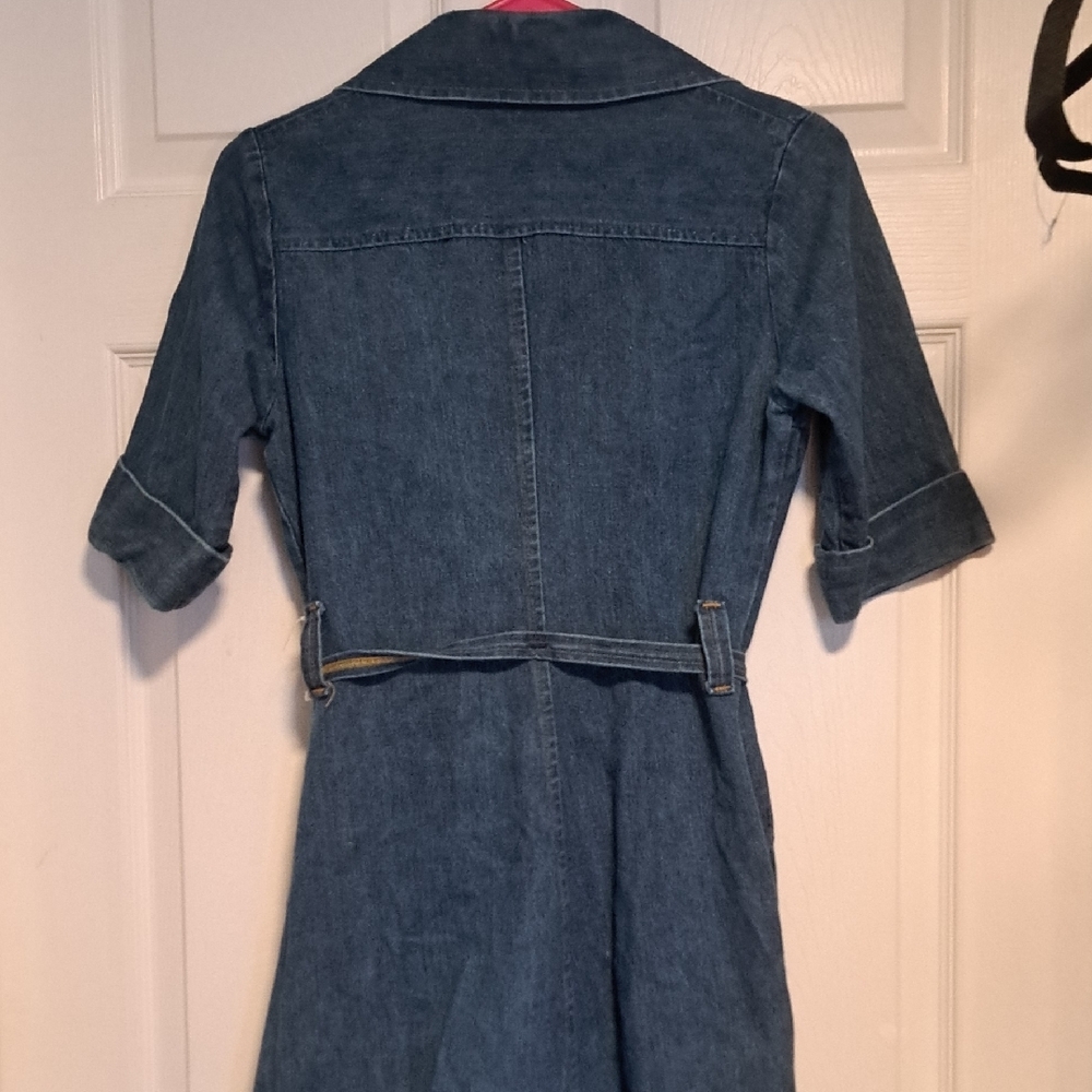 Denim Button-Up Dress - Picture 2 of 4